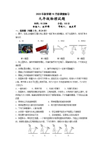 江苏省盐城市盐都区2023-2024学年上学期九年级10月份物理课堂练习（月考）