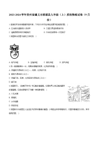 贵州省遵义市湄潭县2023-2024学年九年级上学期质检物理试卷（9月份）（月考）