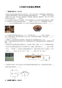 +河南省安阳市第八中学2023-2024学年上学期九年级物理月考试卷