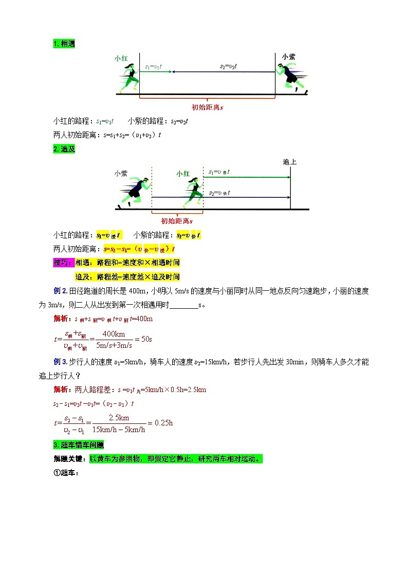 2024年中考物理复习-----3.“速度综合计算”重难点突破及题型归类（全国通用）02