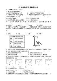 江苏省江阴市陆桥中学2023-2024学年八年级上学期10月限时作业物理试卷（月考）