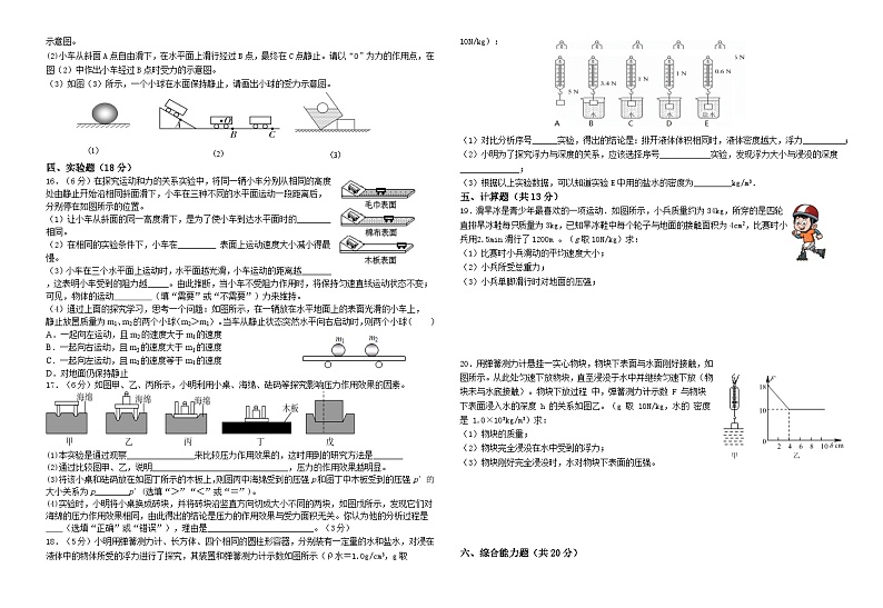 广东省汕头市滨海中学2022-2023学年八年级下学期期中考试物理试题02