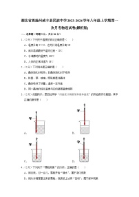 湖北省恩施州咸丰县民族中学2023-2024学年八年级上学期第一次月考物理试卷