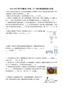 2022-2023学年安徽省八年级（下）期末物理模拟练习试卷（含答案解析）