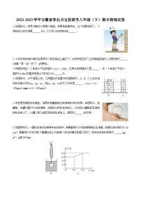 2022-2023学年安徽省淮北市五校联考八年级（下）期末物理试卷（含答案解析）