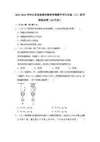 江苏省南通市海安市海陵中学2023-2024学年九年级上学期段考物理试卷（10月份）