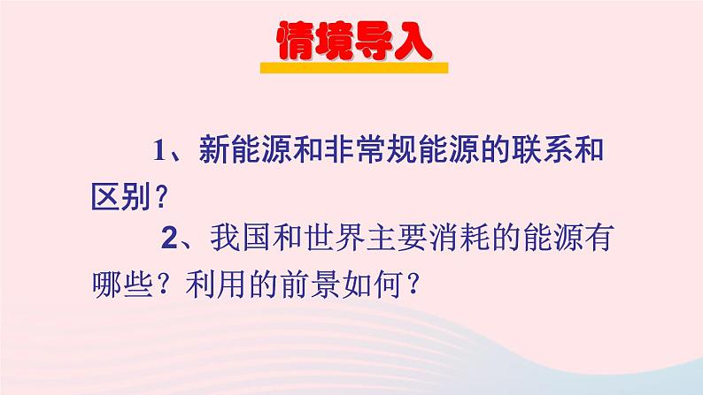 第二十章能源材料与社会第二节能源的开发和利用第2课时开发新能源教学课件（沪科版九年级）第2页