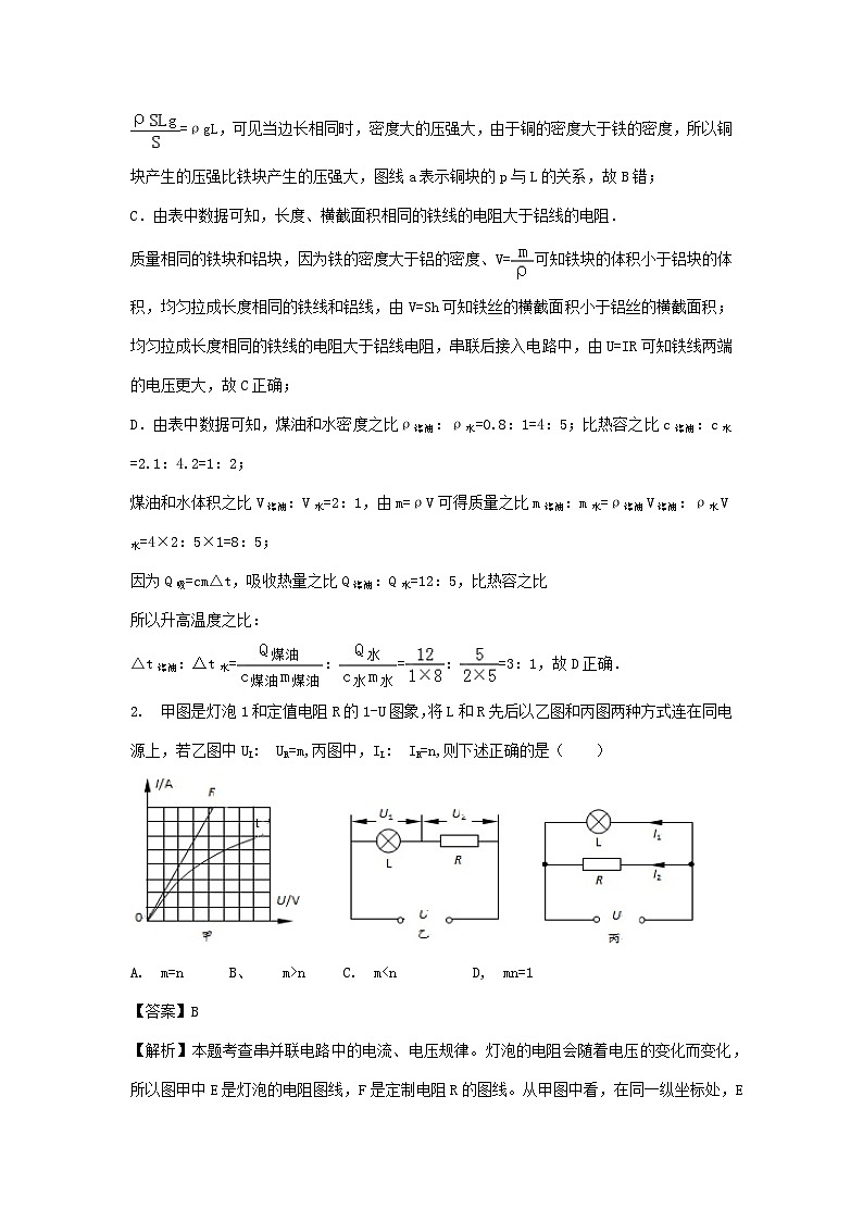 2023---2024学年人教版九年级物理全册第1章欧姆定律单元达标精品检测试卷第2页