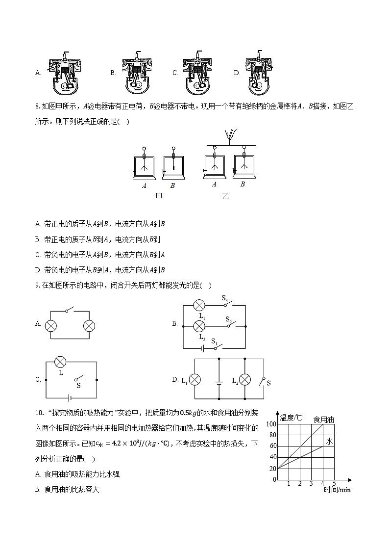 山西省晋中市灵石县2023-2024学年九年级上学期调研物理试卷（10月份） （月考）第3页