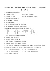 辽宁省鞍山市岫岩县部分学校2023-2024学年八年级上学期月考物理试卷（10月份）