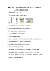 内蒙古自治区呼伦贝尔市根河市阿龙山中学2023-2024学年九年级上学期10月期中物理试题