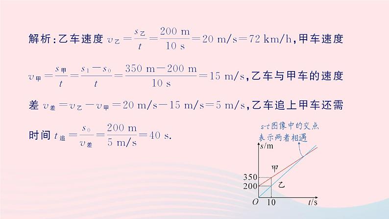 2023八年级物理上册第三章物质的简单运动专题四运动的图像作业课件新版北师大版03