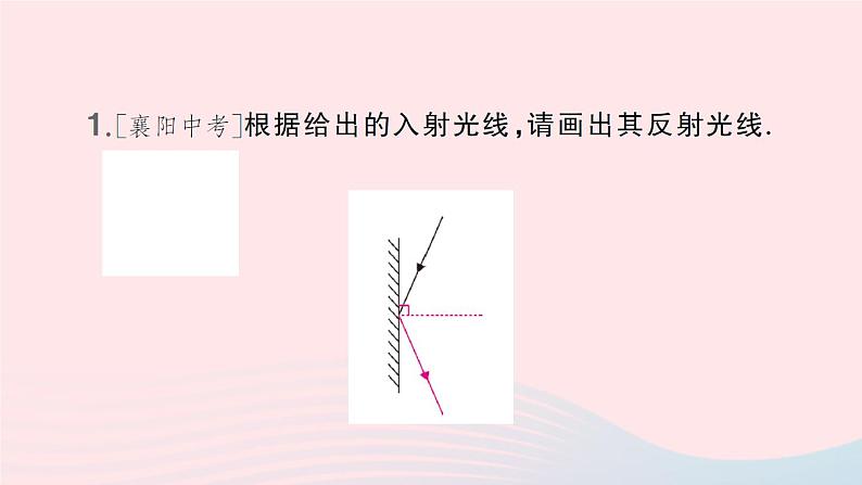 2023八年级物理上册第五章光现象微专题四利用光的反射定律作图作业课件新版北师大版02