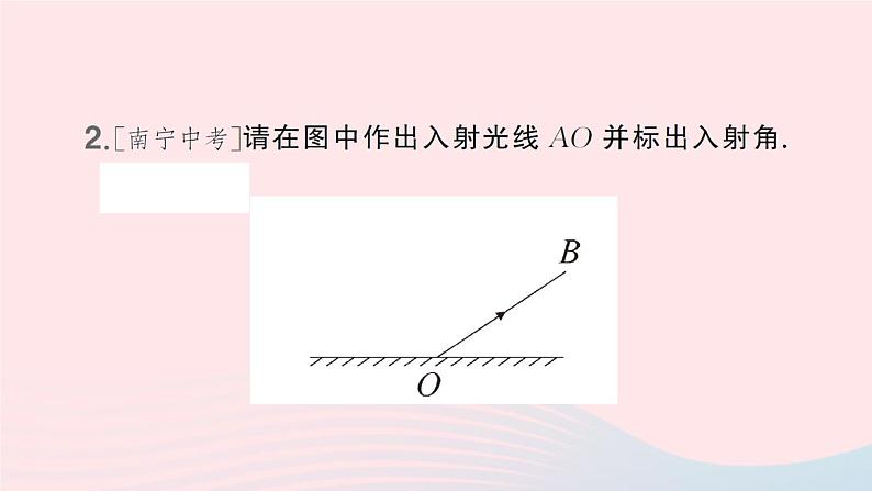 2023八年级物理上册第五章光现象微专题四利用光的反射定律作图作业课件新版北师大版03