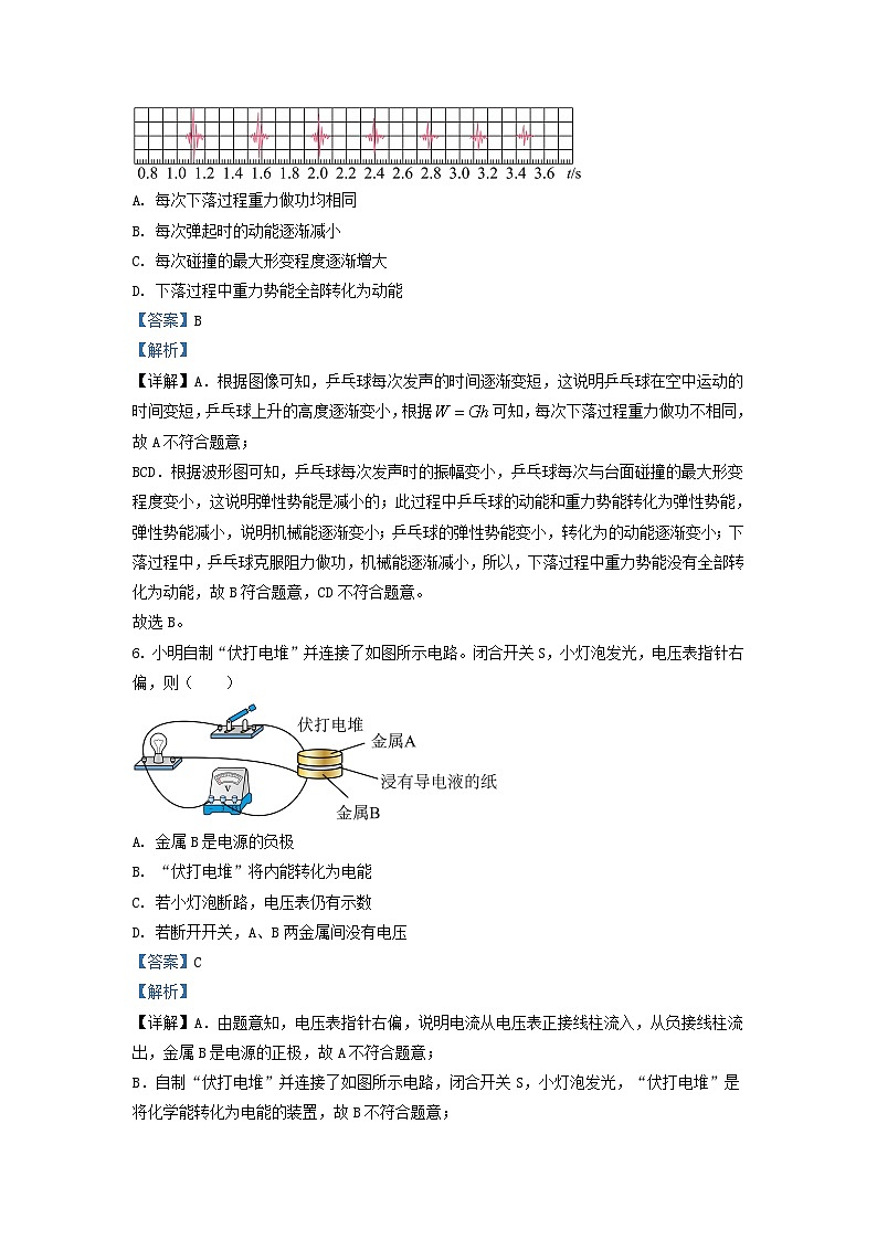 2022-2023学年江苏省南通市通州区九年级上学期物理期中试题及答案第3页