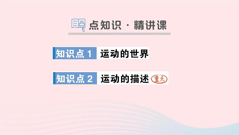 2023八年级物理上册第二章运动的世界第一节动与静作业课件新版沪科版02