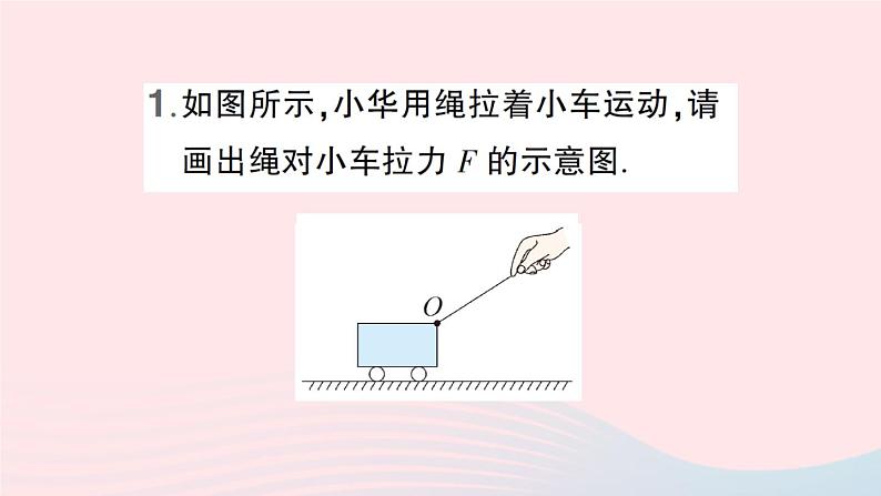 2023八年级物理上册第六章熟悉而陌生的力微专题七力的示意图作业课件新版沪科版02