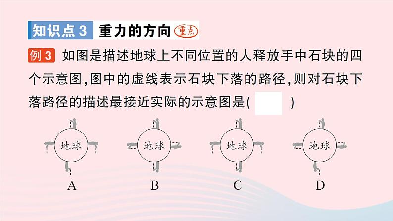 2023八年级物理上册第六章熟悉而陌生的力第四节来自地球的力作业课件新版沪科版07