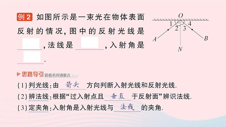 2023八年级物理上册第四章在光的世界里第2节光的反射定律作业课件新版教科版05