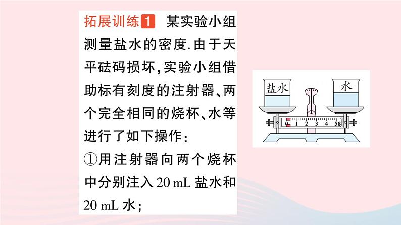 2023八年级物理上册第六章质量与密度专题五密度的特殊测量作业课件新版教科版第5页