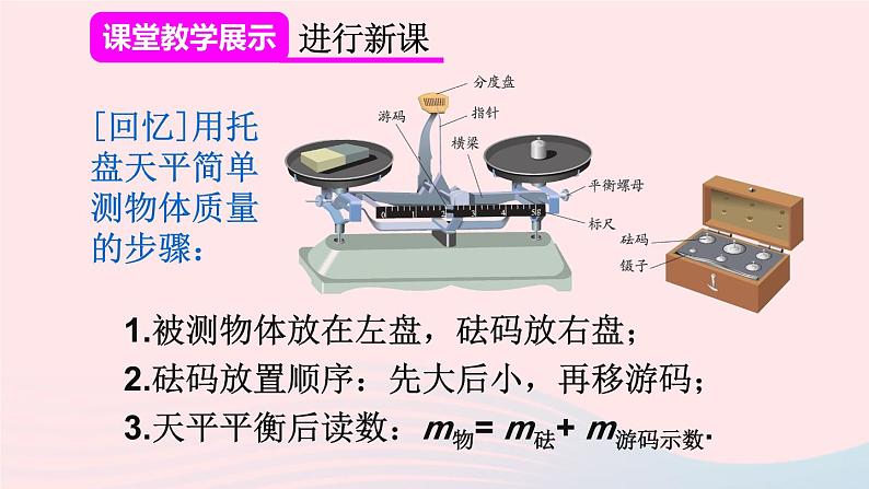 2023八年级物理上册第六章质量与密度第1节质量第二课时质量的测量技巧课件新版新人教版05