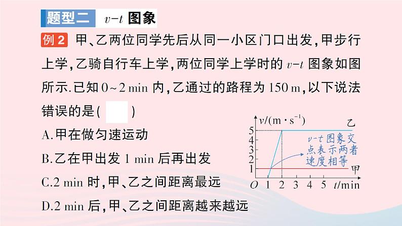 2023八年级物理上册第一章机械运动专题一运动的图象作业课件新版新人教版第5页