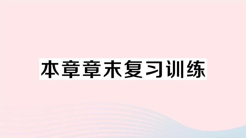 2023八年级物理上册第一章机械运动本章章末复习训练作业课件新版新人教版01