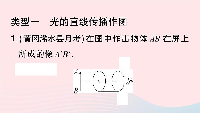 2023八年级物理上册第四章光现象专题五光学作图作业课件新版新人教版第2页