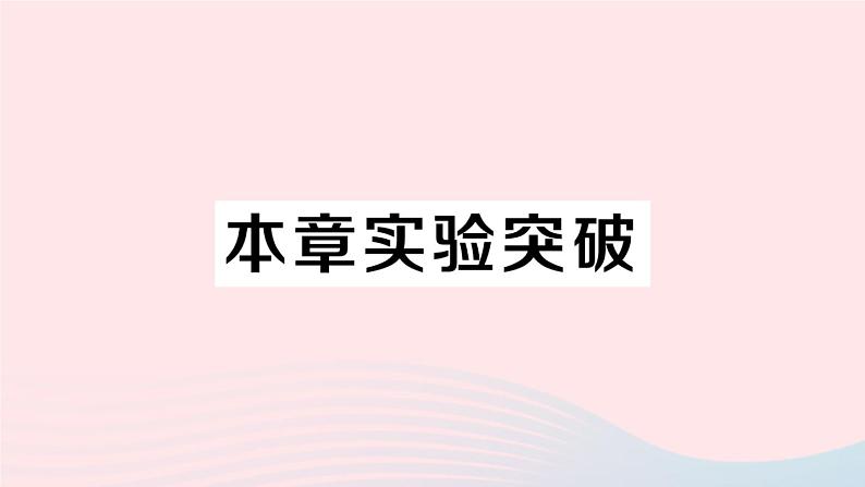 2023八年级物理上册第四章光现象本章实验突破作业课件新版新人教版第1页