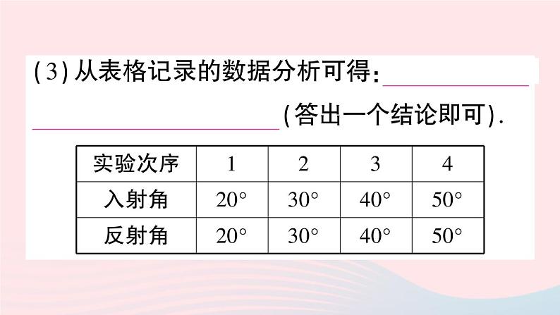 2023八年级物理上册第四章光现象第2节光的反射作业课件新版新人教版06