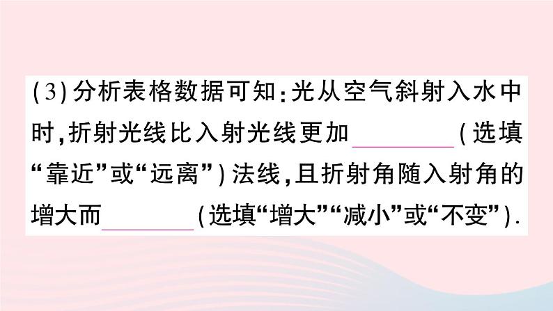 2023八年级物理上册第四章光现象第4节光的折射作业课件新版新人教版第4页