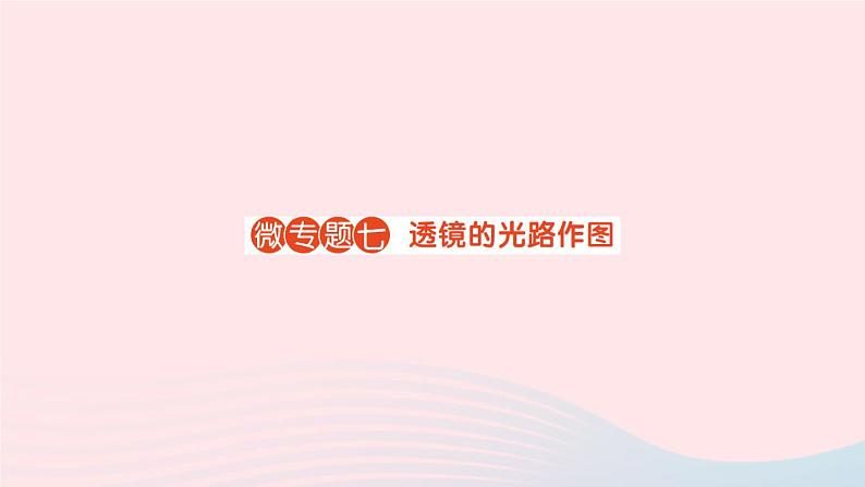 2023八年级物理上册第五章透镜及其应用微专题七透镜的光路作图作业课件新版新人教版 (1)01