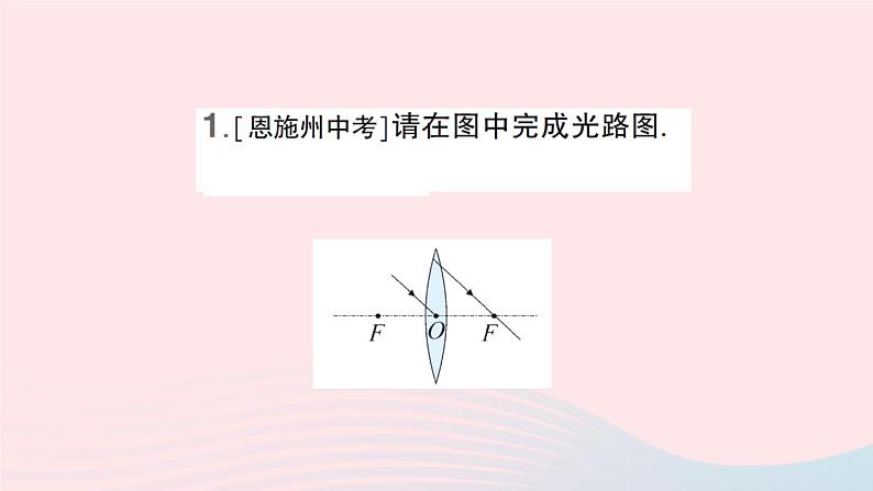 2023八年级物理上册第五章透镜及其应用微专题七透镜的光路作图作业课件新版新人教版 (1)02