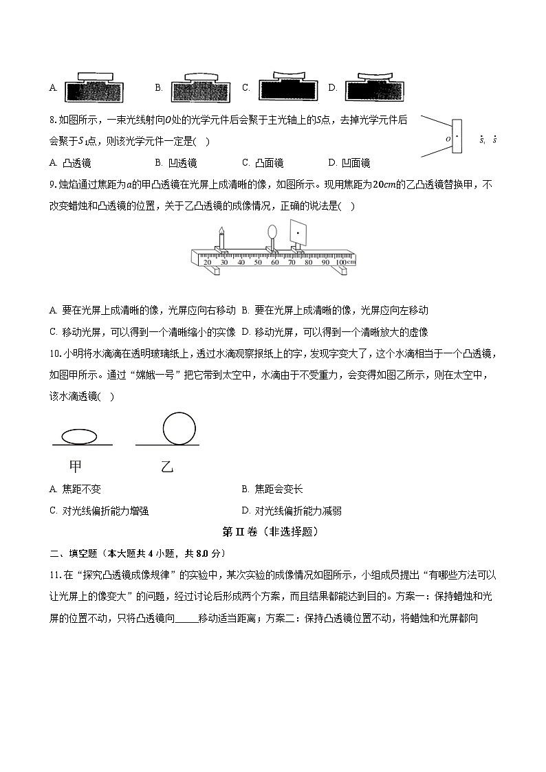 4.5科学探究：凸透镜成像 沪科版初中物理八年级上册同步练习（含答案解析）第2页