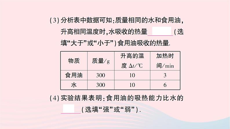 2023九年级物理全册第十三章内能第3节比热容第一课时比热容作业课件新版新人教版04