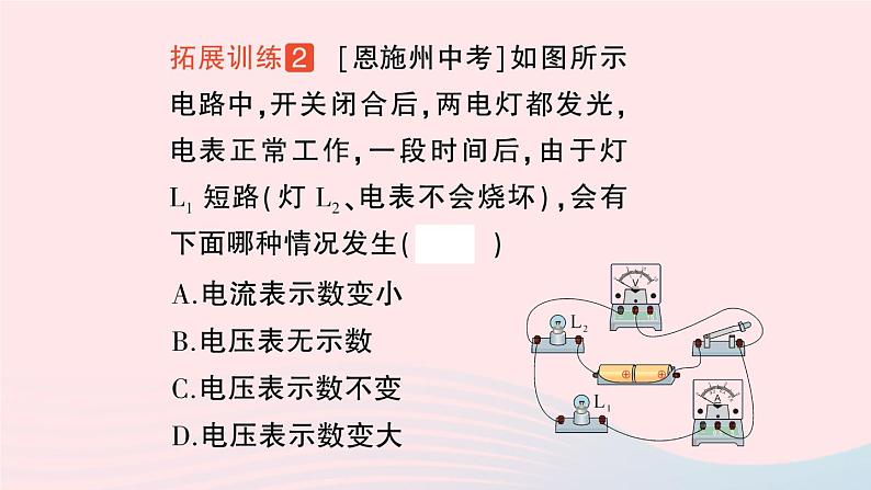 2023九年级物理全册第十七章欧姆定律专题二电路故障分析作业课件新版新人教版第8页