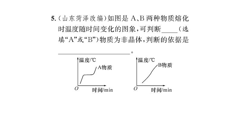 人教版八年级物理上第3章物态变化第2节熔化和凝固课时训练课件PPT第5页