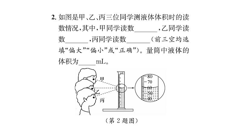 人教版八年级物理上第6章质量与密度第3节测量物质的密度课时训练课件PPT第4页