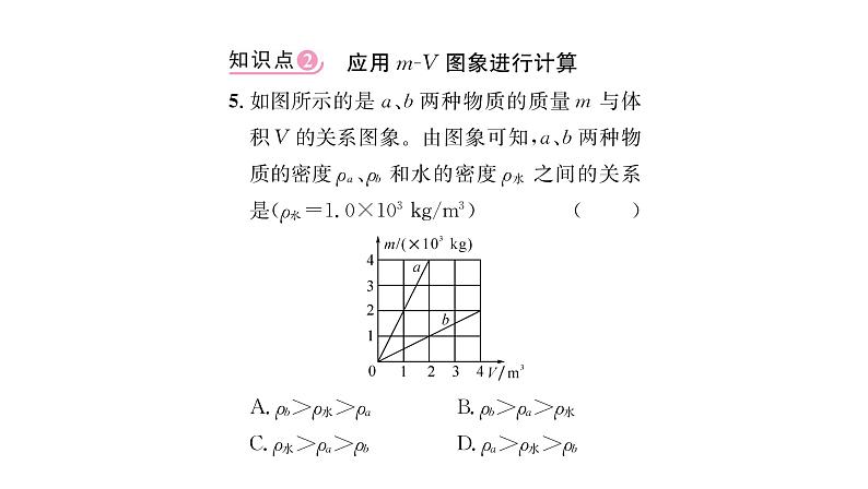 人教版八年级物理上第6章质量与密度第2节密度第2课时密度的计算课时训练课件PPT07