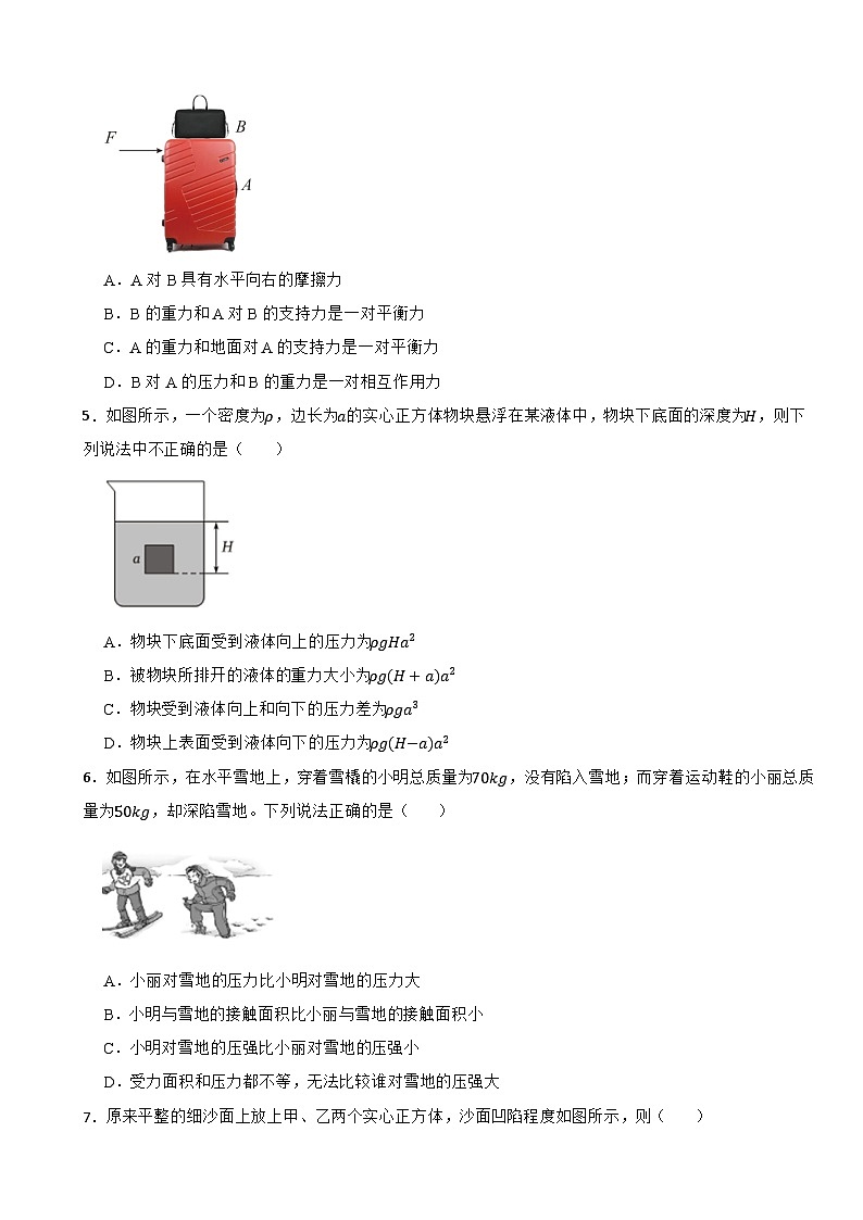 广东省揭阳市揭西县2022-2023学年八年级（下）6月月考物理试卷第2页
