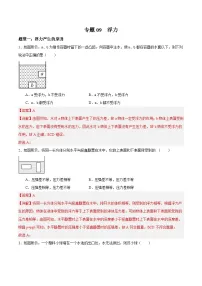 中考物理二轮培优训练专题09 浮力(含解析)