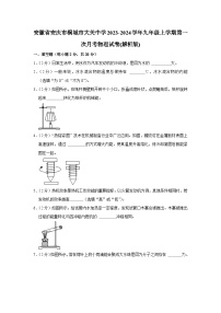 安徽省安庆市桐城市大关中学2023-2024学年九年级上学期第一次月考物理试卷