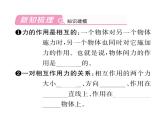 人教版八年级物理下册第7章力第1节力第2课时力的作用的相互性课时训练课件PPT