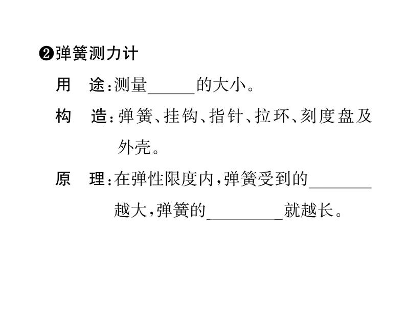 人教版八年级物理下册第7章力第2节 弹力课时训练课件PPT第3页