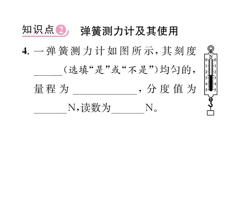 人教版八年级物理下册第7章力第2节 弹力课时训练课件PPT第7页