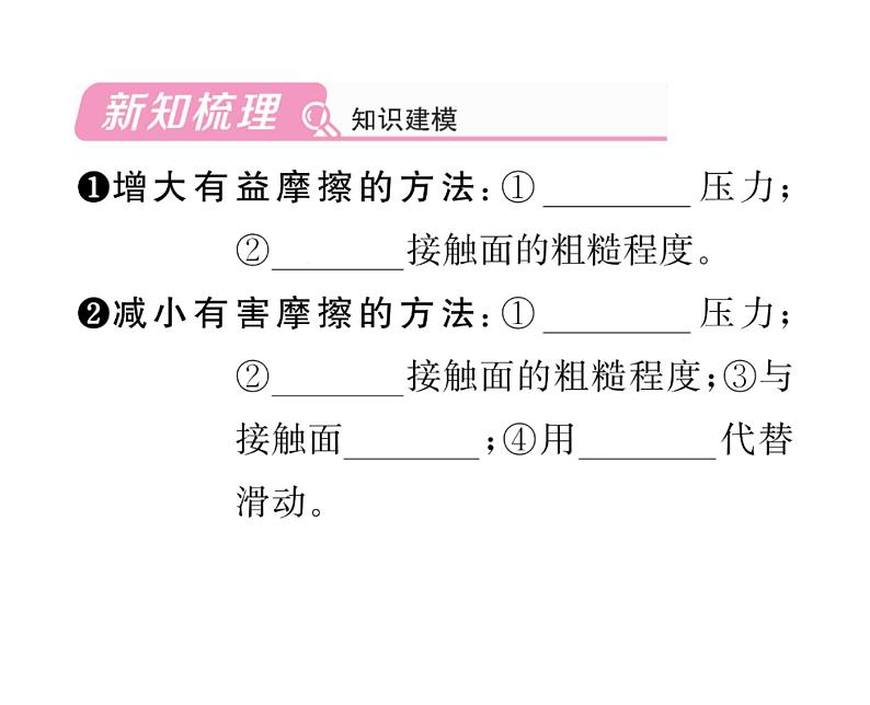 人教版八年级物理下册第8章运动和力第3节 摩擦力第2课时 摩擦的利用和防止课时训练课件PPT第2页