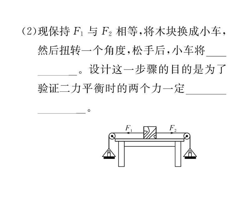 人教版八年级物理下册第8章运动和力第2节 二力平衡课时训练课件PPT08