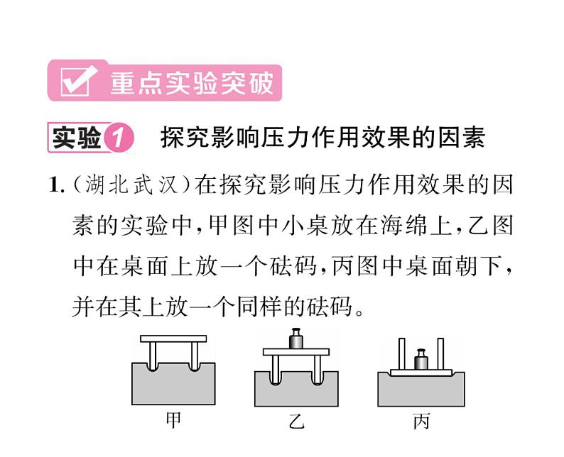 人教版八年级物理下册第9章压强第九章整合与提升课时训练课件PPT08