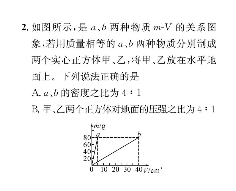 人教版八年级物理下册第9章压强小专题四 固体、液体压强的比较和计算课时训练课件PPT03