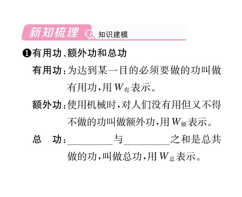 人教版八年级物理下册第12章简单机械第3节 机械效率第1课时 认识机械效率课时训练课件PPT第2页